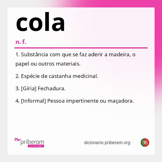 Significado de cola